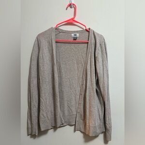 Old Navy - Women’s Tan Cardigan Button Down Cardigan -‎ Size Large